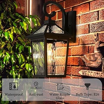 zeyu 18'' Exterior Lighting Fixture, Large Outdoor Porch
